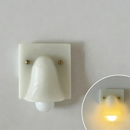 Square Resin 1/2-Light Bell-Shaped Wall Sconce Lamp