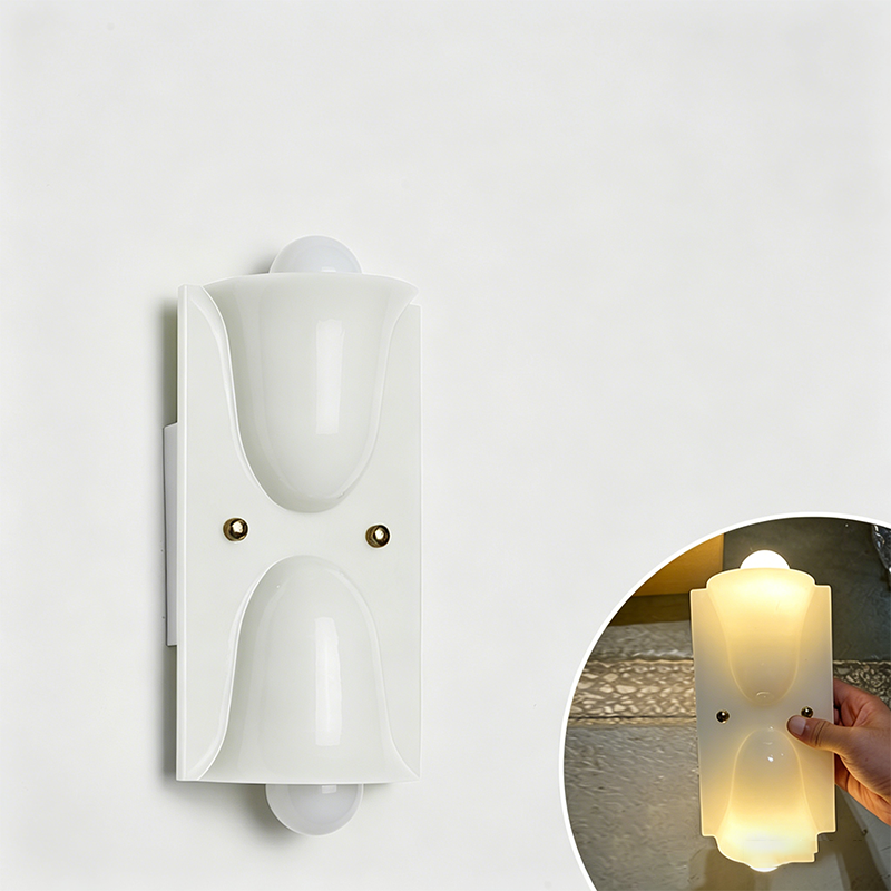 Square Resin 1/2-Light Bell-Shaped Wall Sconce Lamp