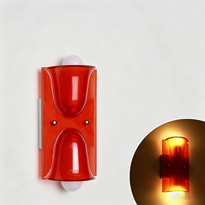 Square Resin 1/2-Light Bell-Shaped Wall Sconce Lamp
