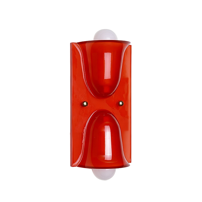 Square Resin 1/2-Light Bell-Shaped Wall Sconce Lamp