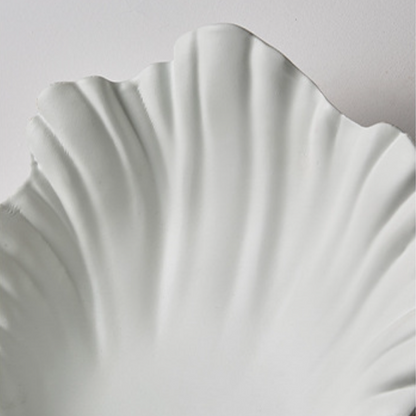 French Shell-Shaped Resin 1-Light Wall Sconce Lamp