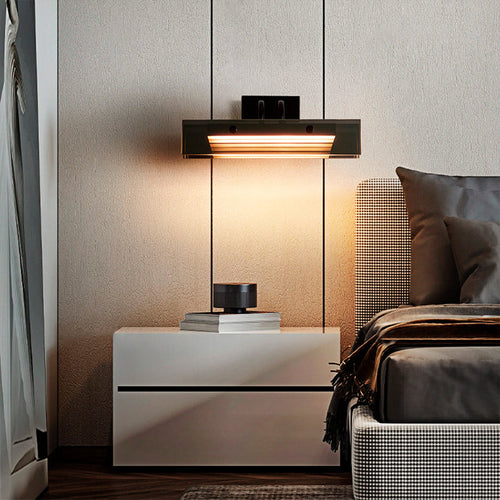 Rectangular Acrylic Aluminum Iron LED Wall Sconce Lamp