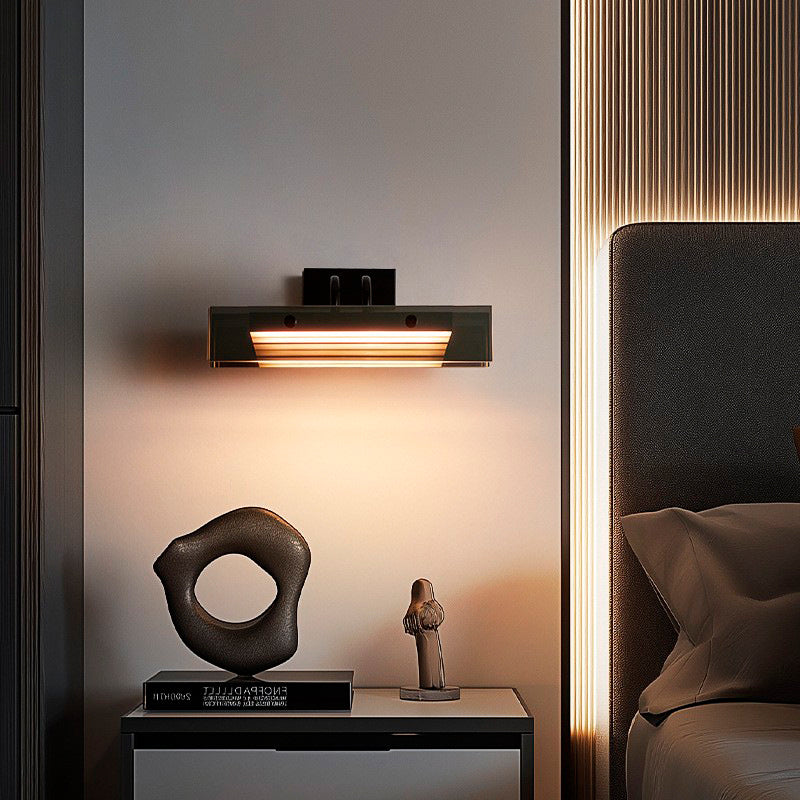 Rectangular Acrylic Aluminum Iron LED Wall Sconce Lamp