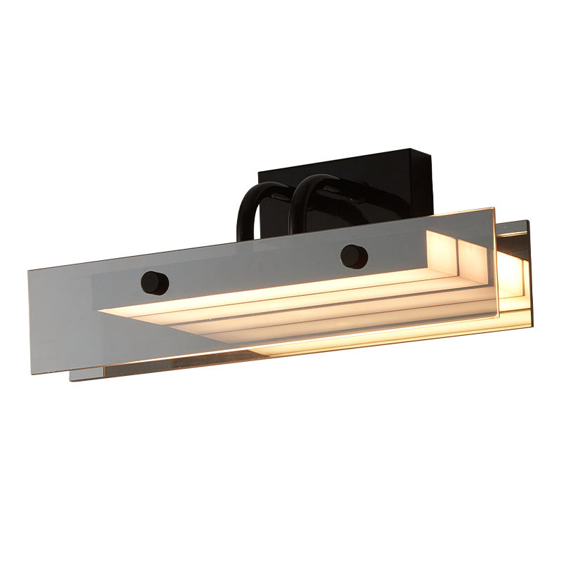 Rectangular Acrylic Aluminum Iron LED Wall Sconce Lamp