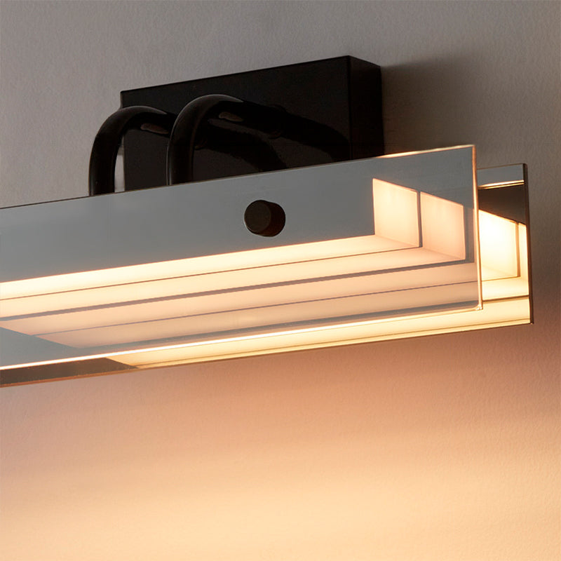Rectangular Acrylic Aluminum Iron LED Wall Sconce Lamp