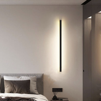 Minimalist Rectangular Aluminum PVC LED Wall Sconce Lamp
