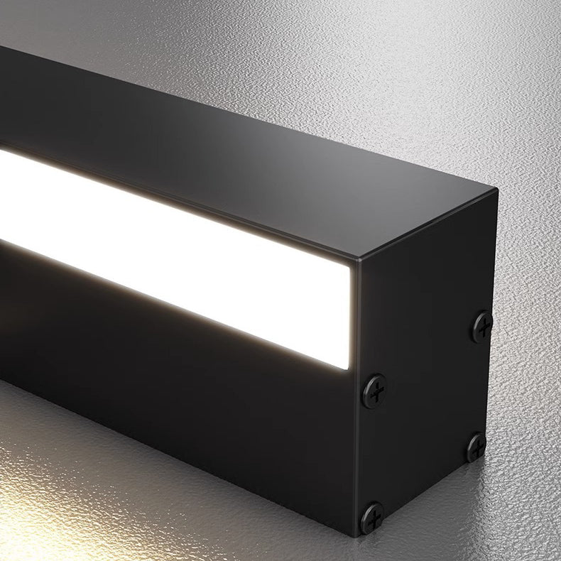 Minimalist Rectangular Aluminum PVC LED Wall Sconce Lamp