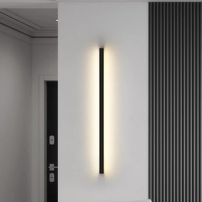 Minimalist Rectangular Aluminum PVC LED Wall Sconce Lamp