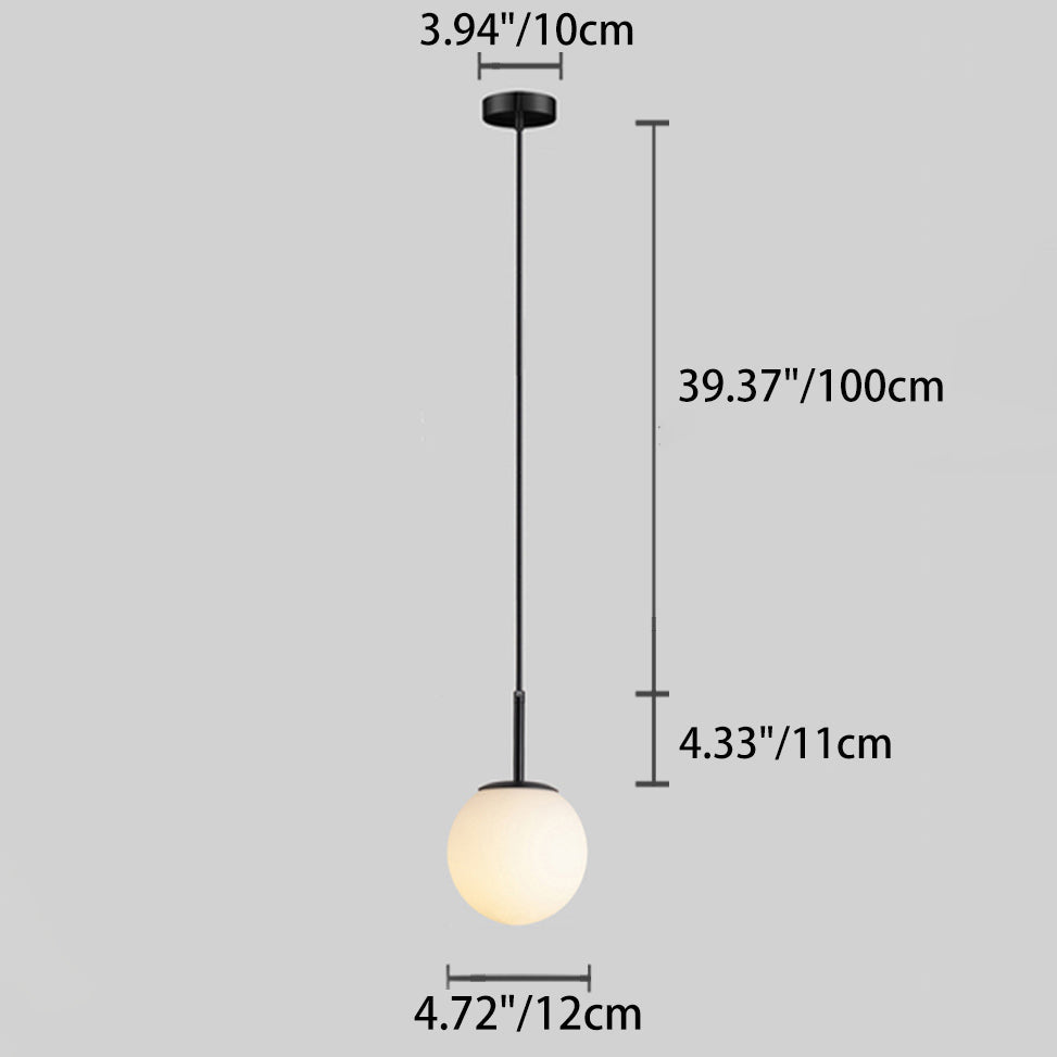 Modern Glass Ball Pendant Light