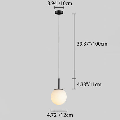 Modern Glass Ball Pendant Light