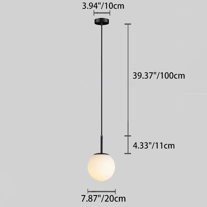 Modern Glass Ball Pendant Light