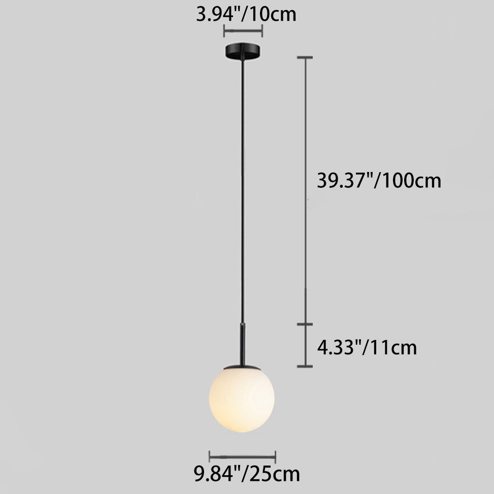 Modern Glass Ball Pendant Light