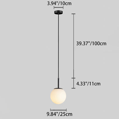 Modern Glass Ball Pendant Light