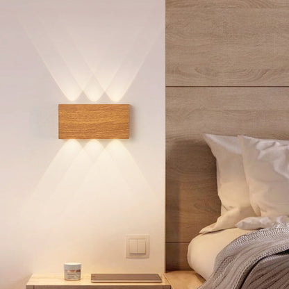 Minimalist Rectangle Aluminum Iron LED Wall Sconce Lamp