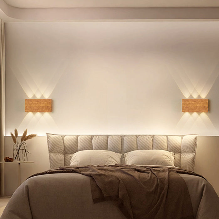 Minimalist Rectangle Aluminum Iron LED Wall Sconce Lamp