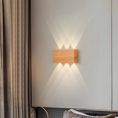 Minimalist Rectangle Aluminum Iron LED Wall Sconce Lamp