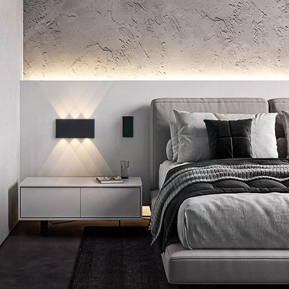 Minimalist Rectangle Aluminum Iron LED Wall Sconce Lamp