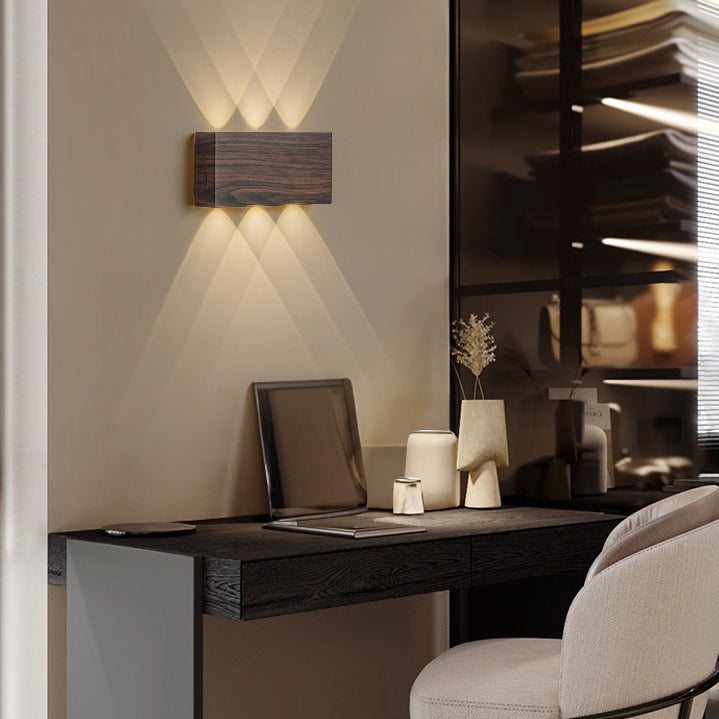 Minimalist Rectangle Aluminum Iron LED Wall Sconce Lamp