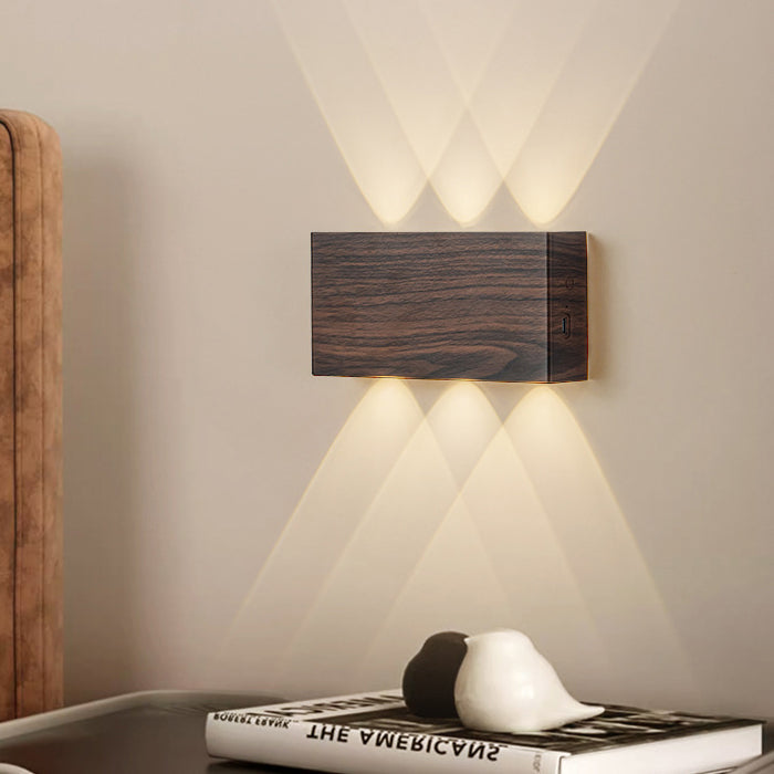 Minimalist Rectangle Aluminum Iron LED Wall Sconce Lamp