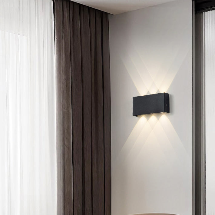Minimalist Rectangle Aluminum Iron LED Wall Sconce Lamp
