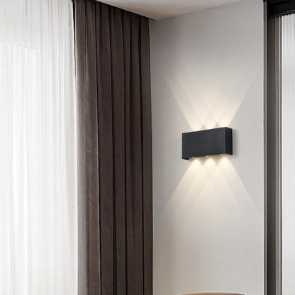 Minimalist Rectangle Aluminum Iron LED Wall Sconce Lamp