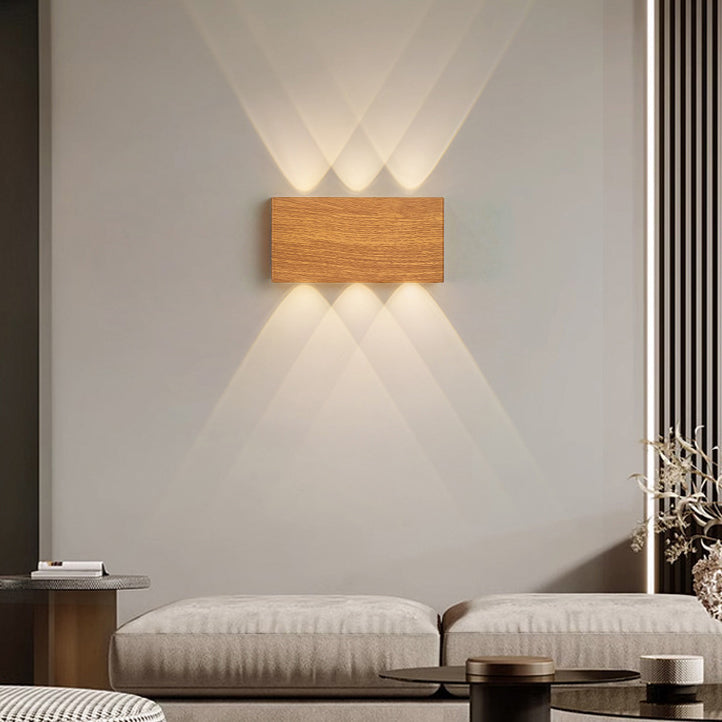 Minimalist Rectangle Aluminum Iron LED Wall Sconce Lamp