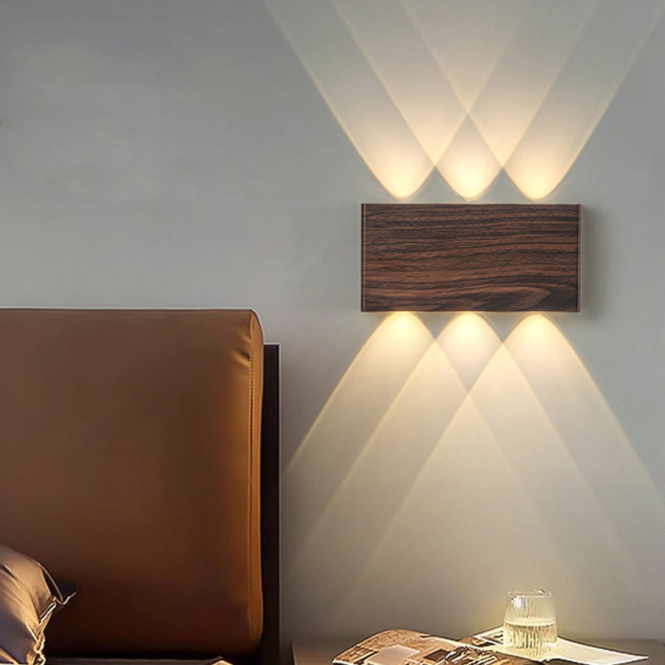 Minimalist Rectangle Aluminum Iron LED Wall Sconce Lamp