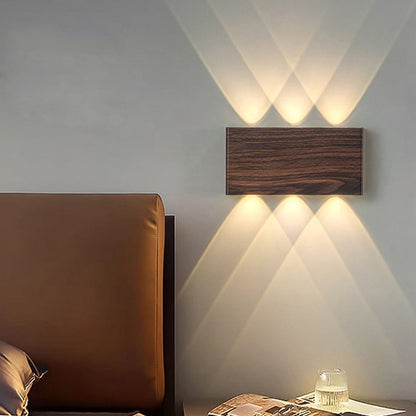 Minimalist Rectangle Aluminum Iron LED Wall Sconce Lamp