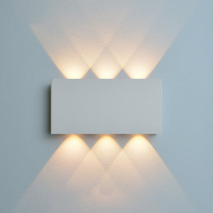 Minimalist Rectangle Aluminum Iron LED Wall Sconce Lamp