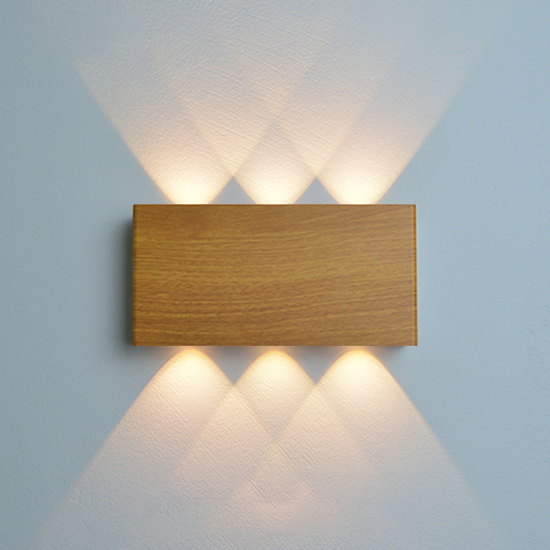 Minimalist Rectangle Aluminum Iron LED Wall Sconce Lamp