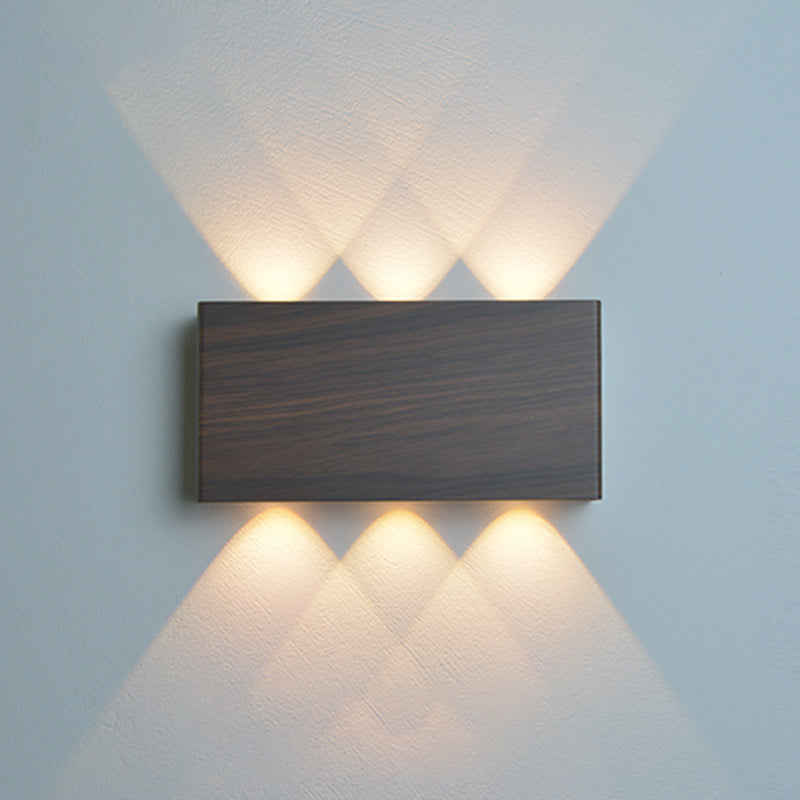 Minimalist Rectangle Aluminum Iron LED Wall Sconce Lamp