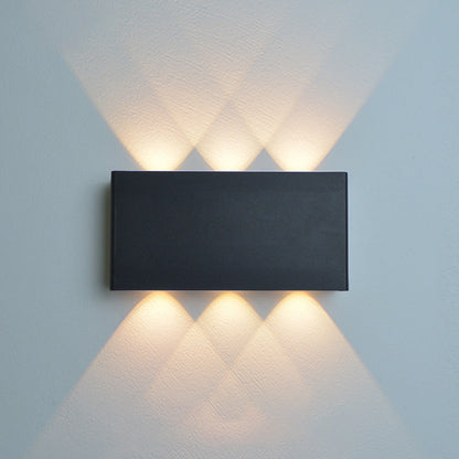 Minimalist Rectangle Aluminum Iron LED Wall Sconce Lamp