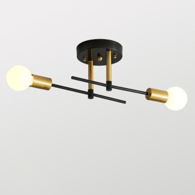 Contemporary Scandinavian Iron Ceiling Light