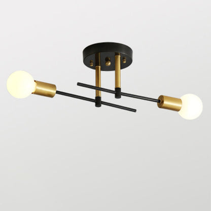 Contemporary Scandinavian Iron Ceiling Light