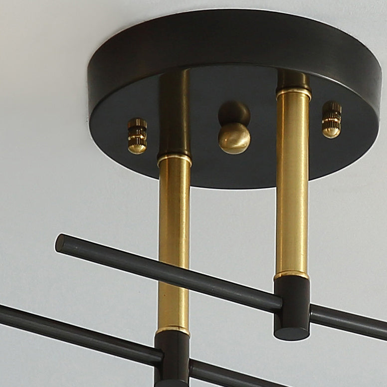 Contemporary Scandinavian Iron Ceiling Light