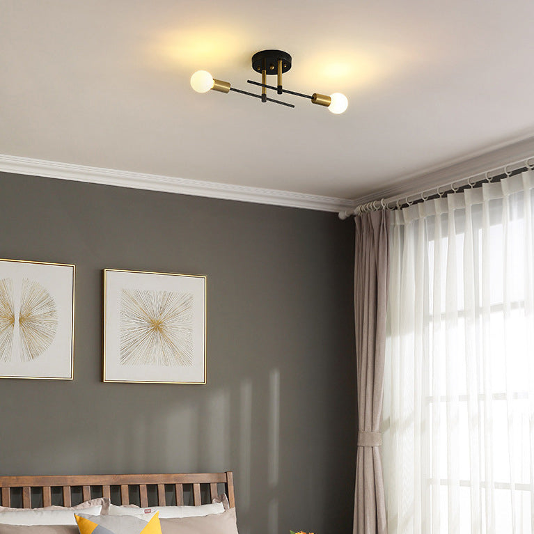 Contemporary Scandinavian Iron Ceiling Light
