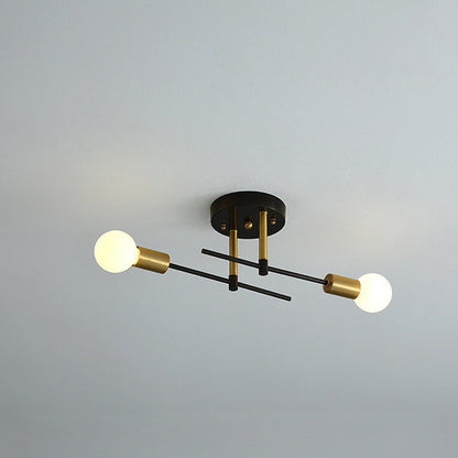Contemporary Scandinavian Iron Ceiling Light