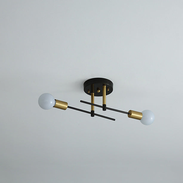 Contemporary Scandinavian Iron Ceiling Light