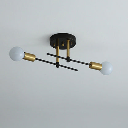 Contemporary Scandinavian Iron Ceiling Light