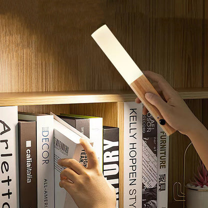 Hexagonal Cylinder Solid Wood Acrylic LED Wall Sconce Lamp