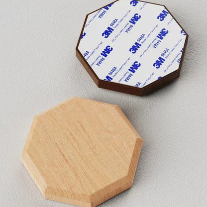 Hexagonal Cylinder Solid Wood Acrylic LED Wall Sconce Lamp