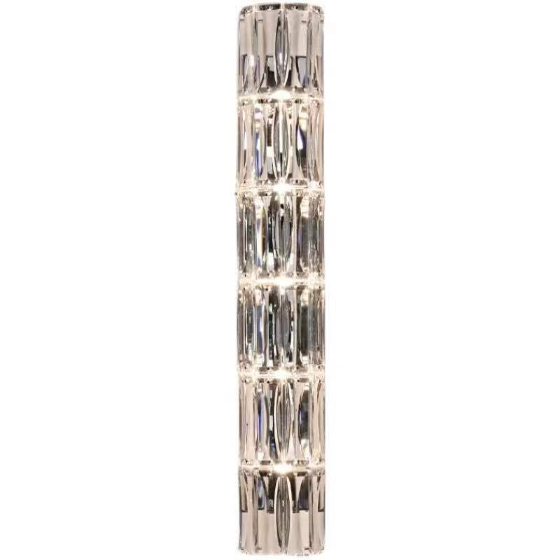 Rectangular Steel Crystal 3/4/6 Light Wall Sconce Lamp