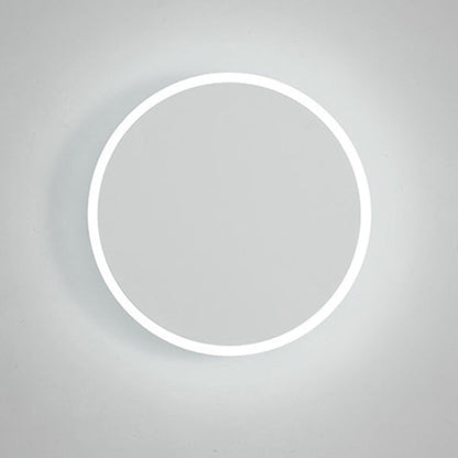 Minimalist Round Tech Iron Acrylic LED Wall Sconce Lamp