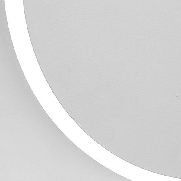 Minimalist Round Tech Iron Acrylic LED Wall Sconce Lamp