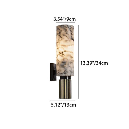 Scandinavian Copper Stone Iron 1-Light Wall Sconce Lamp