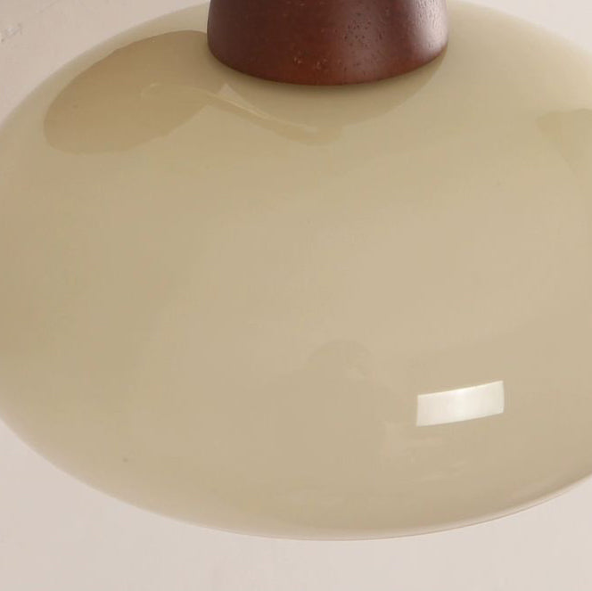 Solid Iron & Glass Round Lampshade 1-Light Wall Sconce Lamp