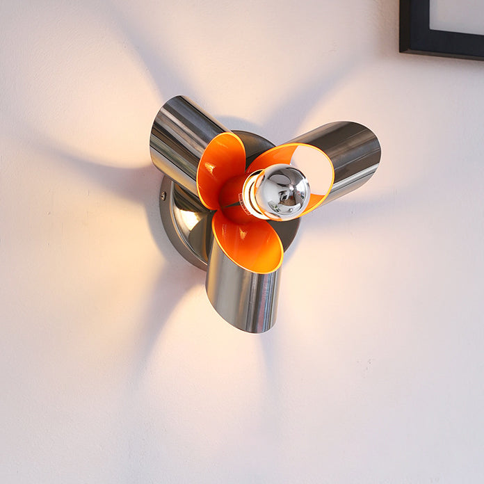 Creative Iron Diamond & Round 1-Light Wall Sconce Lamp