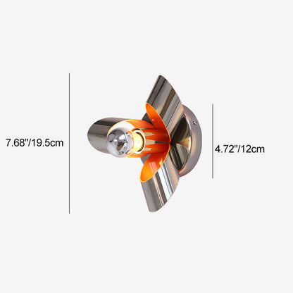 Creative Iron Diamond & Round 1-Light Wall Sconce Lamp