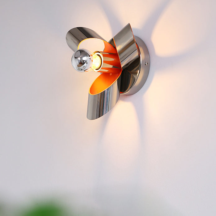 Creative Iron Diamond & Round 1-Light Wall Sconce Lamp