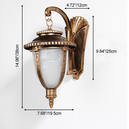 Aluminum 1-Light Outdoor Wall Sconce Garden & Balcony